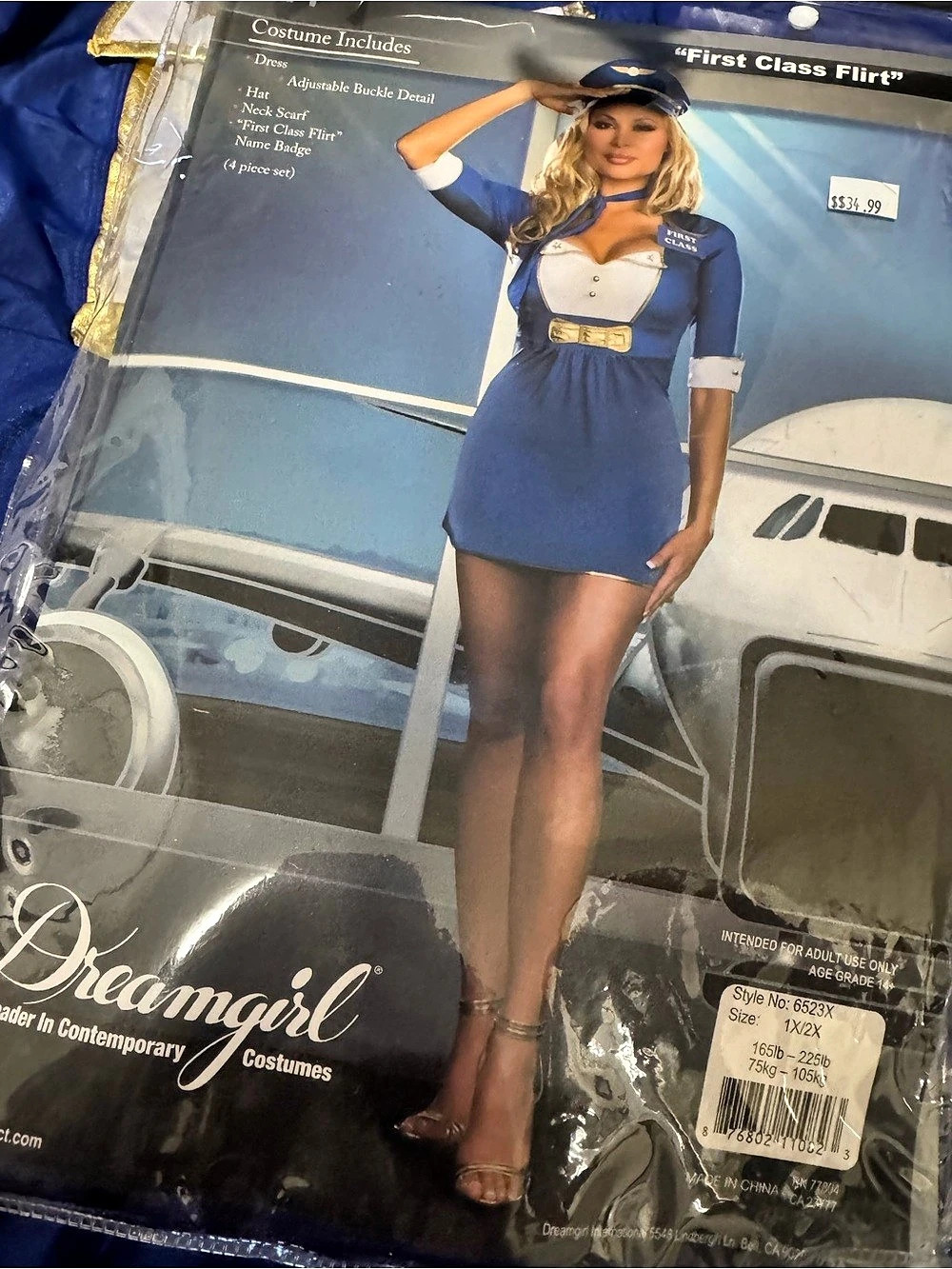 Halloween Costume, Flight Attendant women Costume